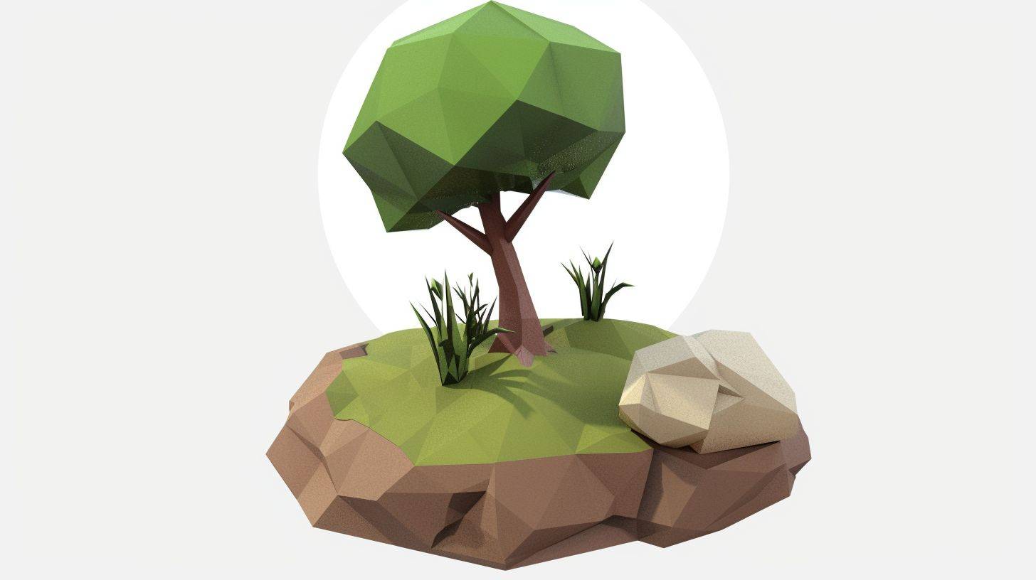 3D unreal low-poly [type] model | a cartoonish [subject/object] | plain white background