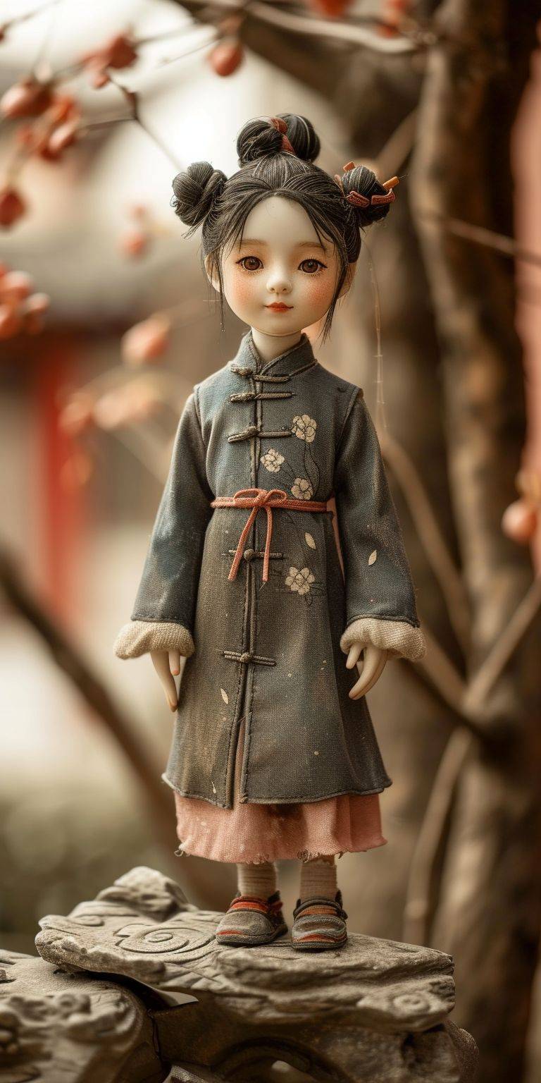 Chinese girl. Blind box toys