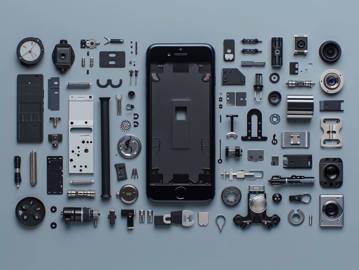 Knolling of iPhone