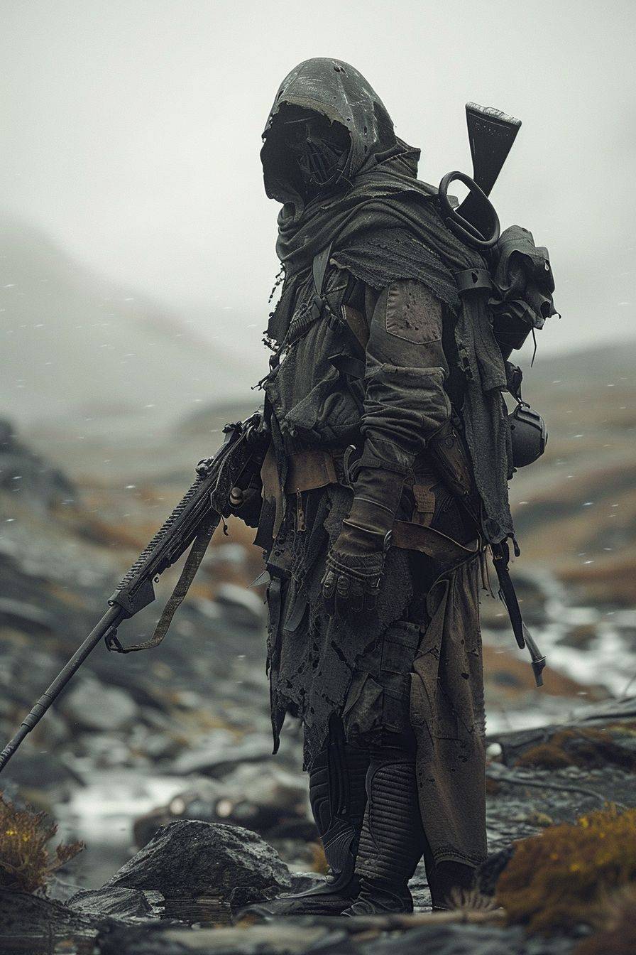 Lonely post-apocalyptic ranger by Corey Arnold