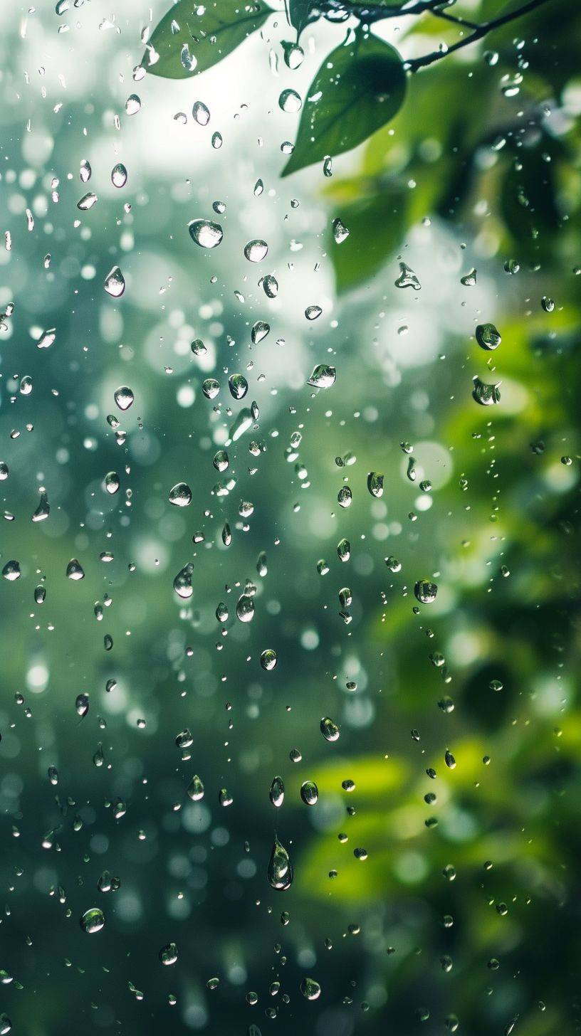 雨滴が私の涙を模倣し、私の周りの世界をぼやけさせます。