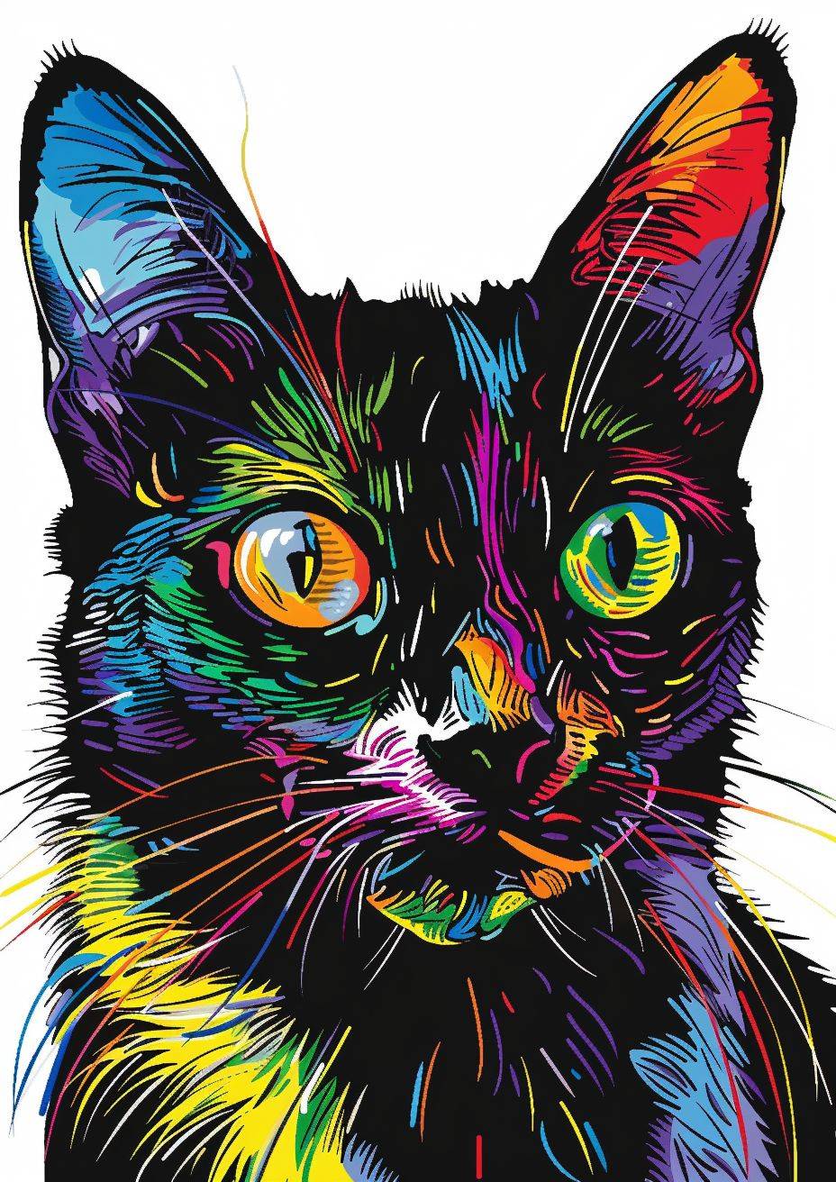大人の塗り絵ブックを作成してください、白と黒の色のみを使用してください。リアルかつ芸術的な表現力豊かな動物の肖像を作成してください。各動物をユニークにする鮮やかな色彩と複雑なディテールを捉えてください。家の猫やシャム、それぞれの生物の本質を視覚的に見事かつ感情的に共鳴する方法で引き出してください。多様なカラーパレットを使用し、芸術的なスタイルで動物王国の多様性と美しさを伝える実験をしてください。創造力を発揮し、これらの動物の肖像を通じて自然界に対する畏敬と感謝の気持ちを引き起こしてください。
