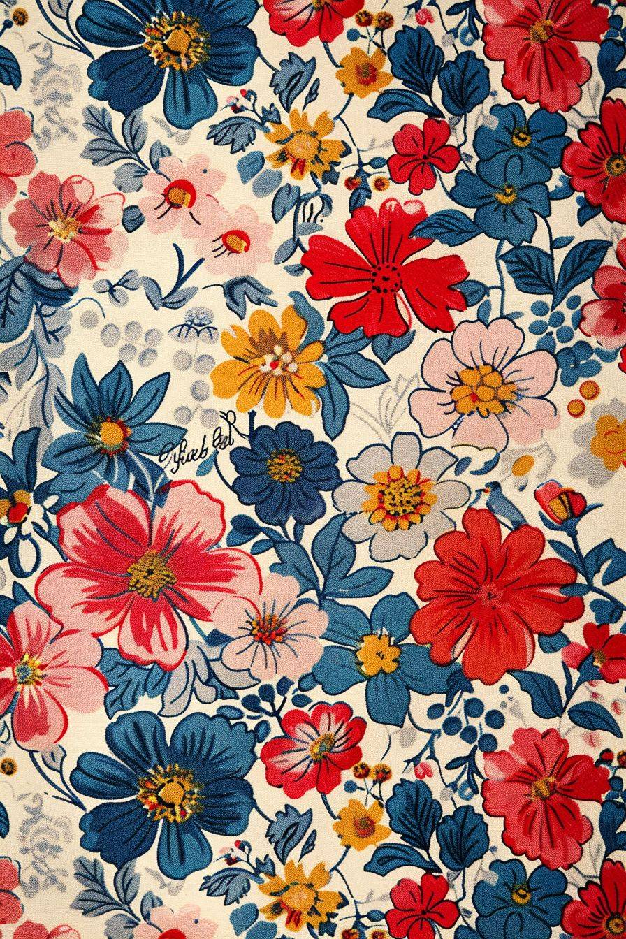 Liberty Betsy flower pattern.