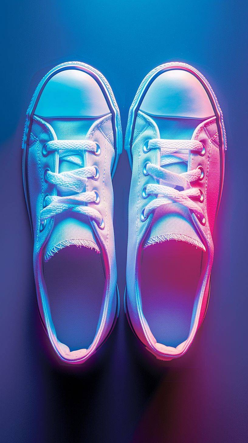 Trending fashion wallpaper, a pair of stylish sneakers, cap, abstract, vibrance, wallpaper, aesthetic, minimal, negative space