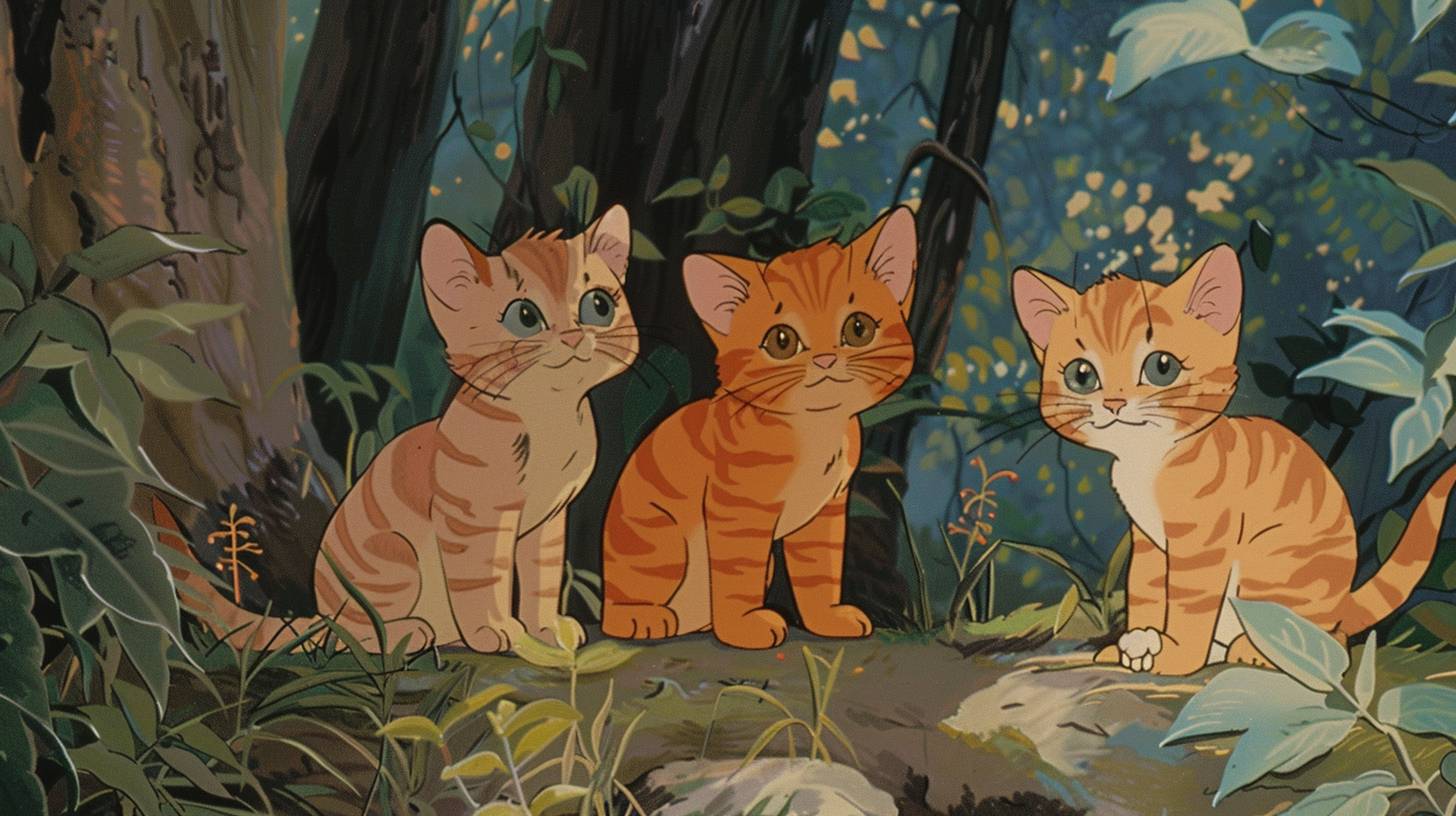 Kittens sakuga animation cel