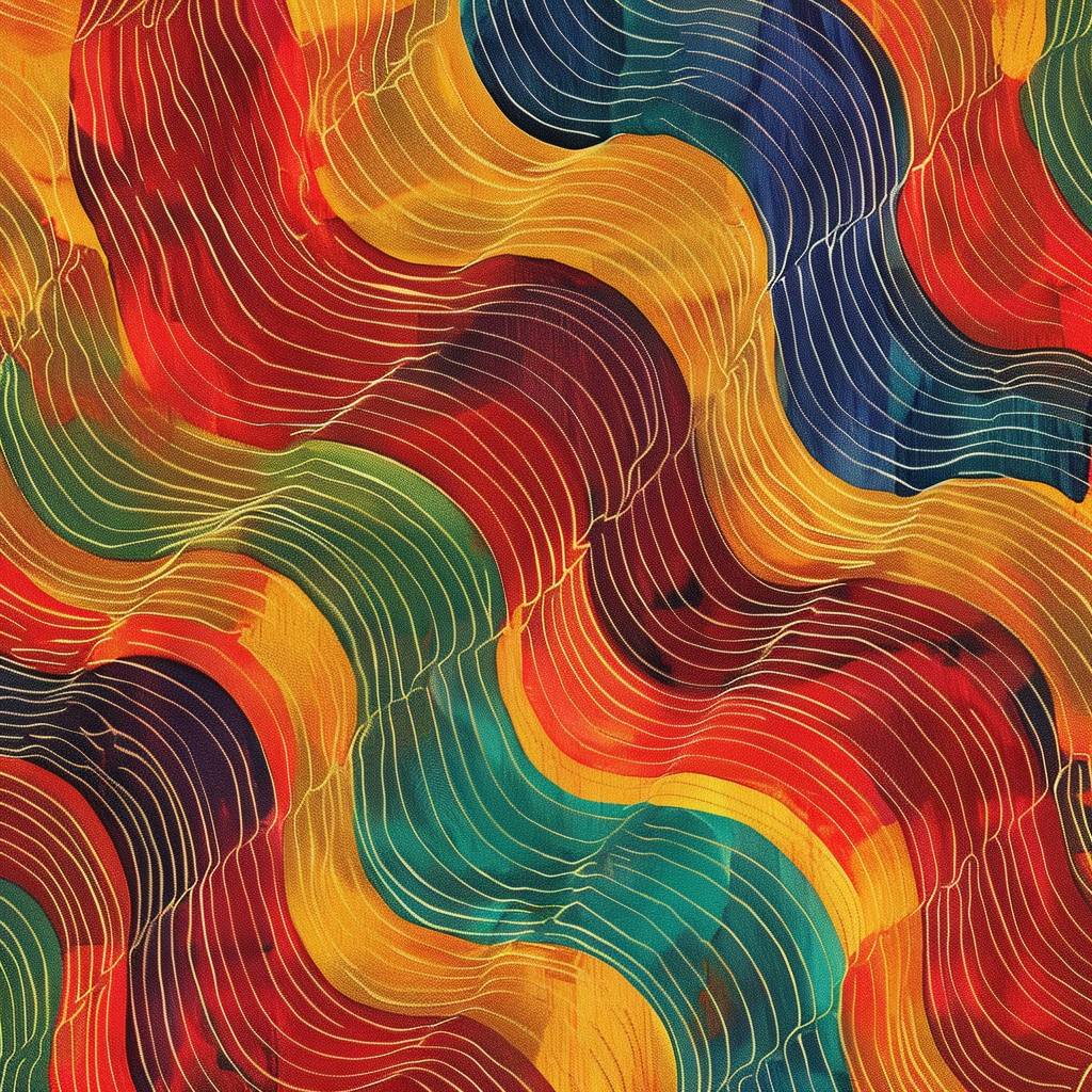 William Morrison's fabric pattern. Rippled texture