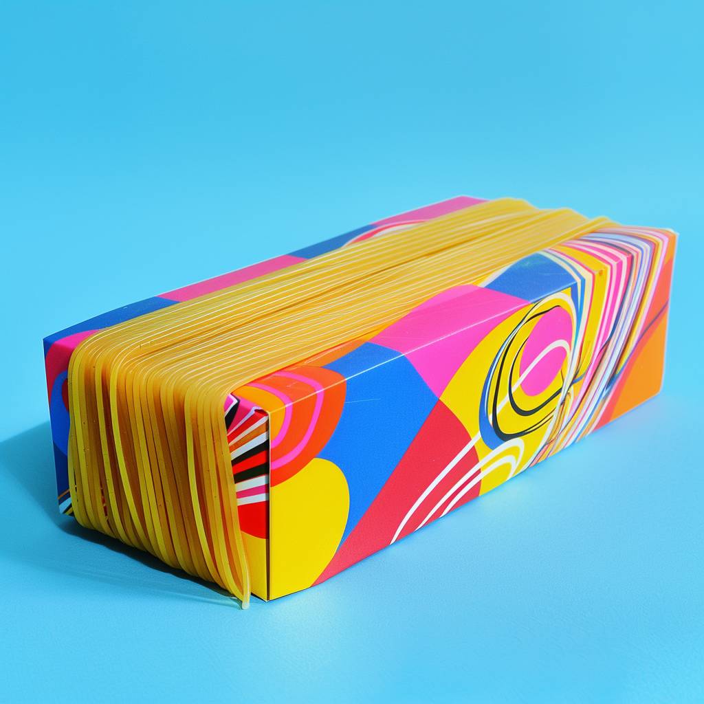 Spaghetti packaging design by Morag Myerscough