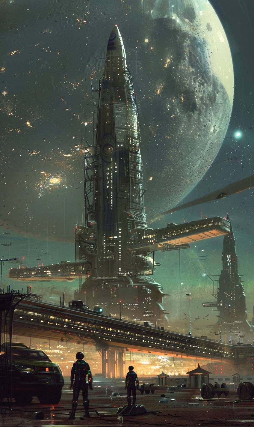 Space Port by Ivan Kramskoi