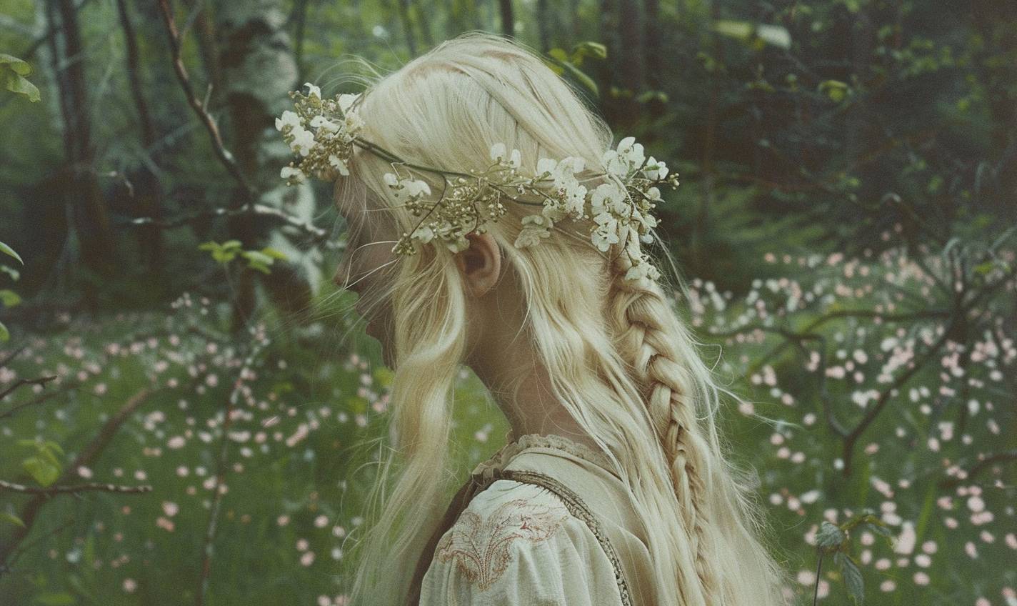 Laura Makabresku's haute couture portrait of High Elven Priestess