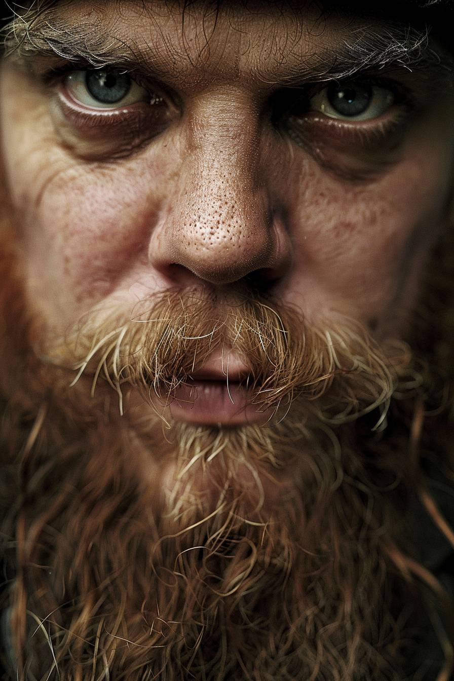 Martin Schoeller's close-up portrait of the lead vocalist of a death metal band