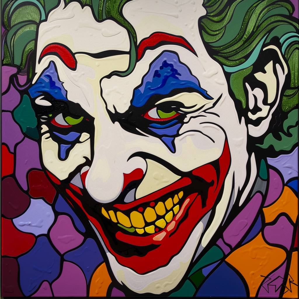 Joker depicted by Howard Arkley