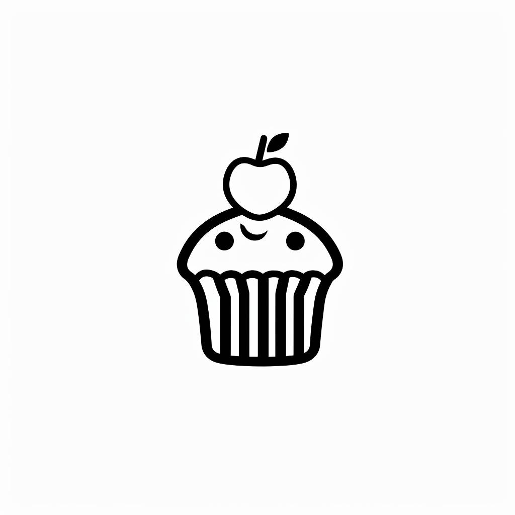 Susan Kare's logo design for bakery brand --v 6.0