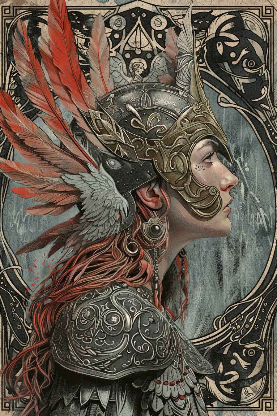 Queen Of Valkyries. Illustration by Aaron Horkey.