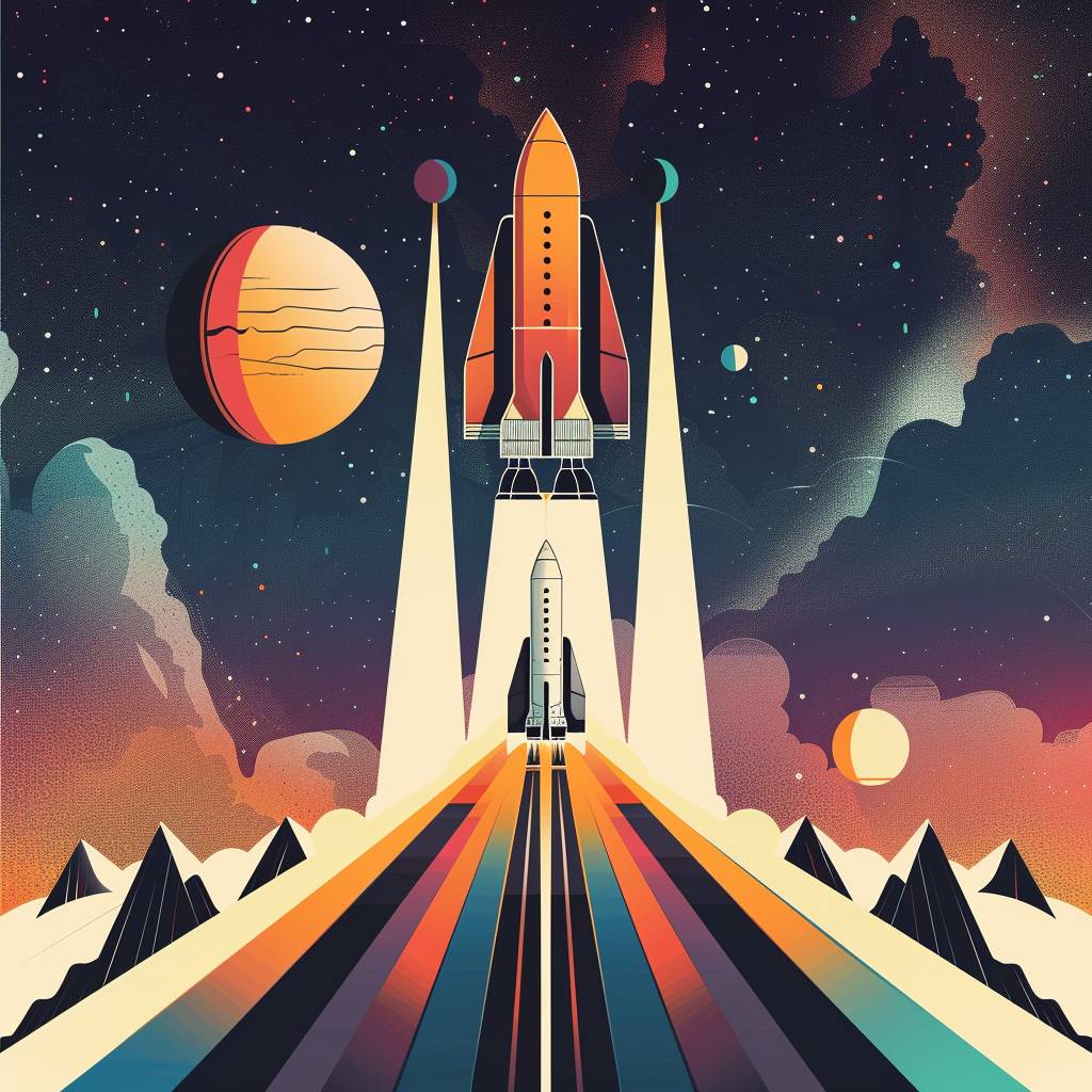 Space travel leaflet design by Petros Afshar --v 6.0