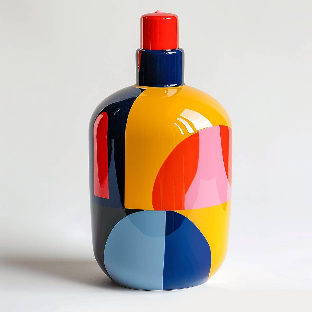 Shampoo bottle design by Ivan Chermayeff --v 6.0