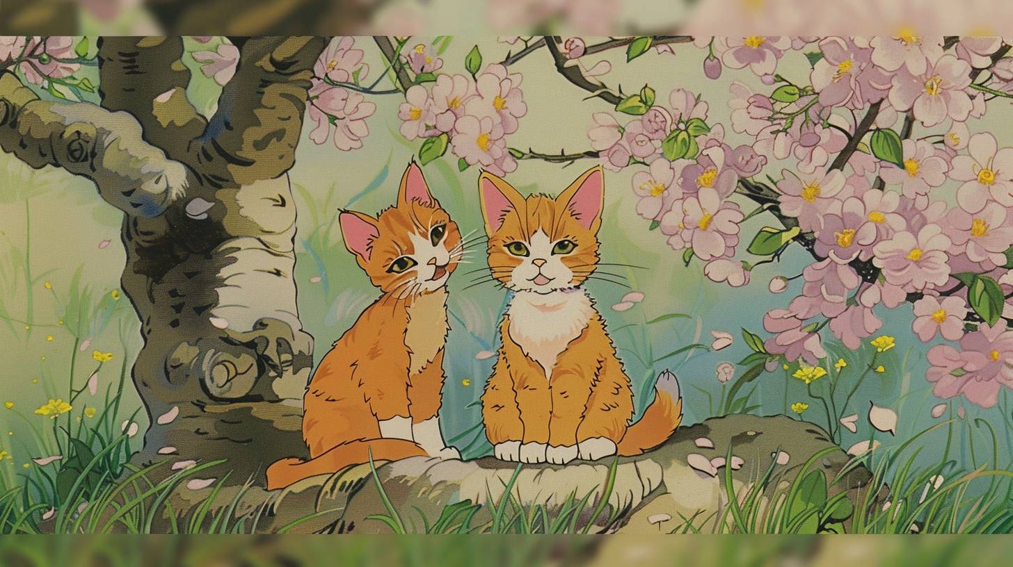 Kittens sakuga animation cel