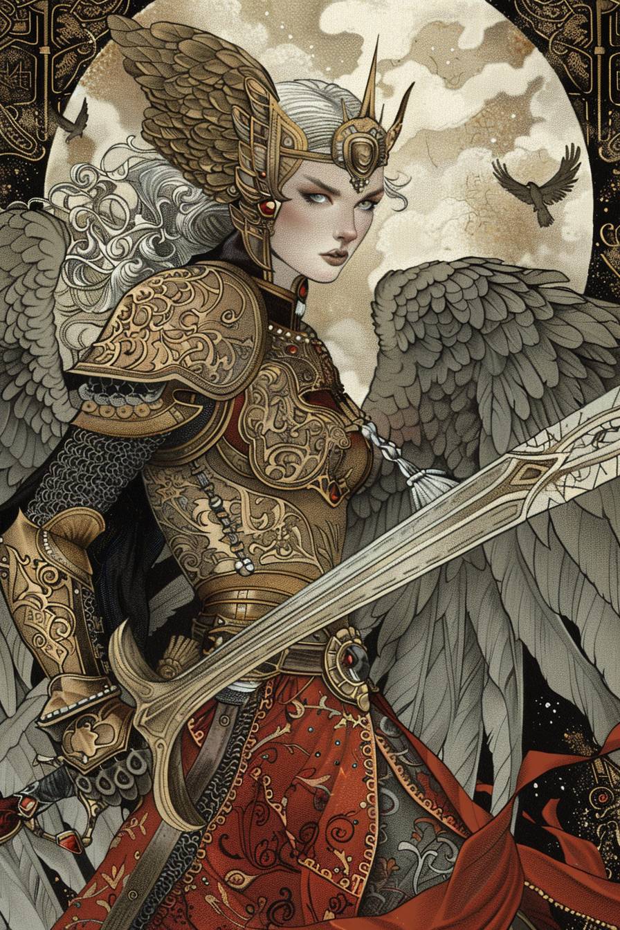 Queen Of Valkyries. Illustration by Aaron Horkey.