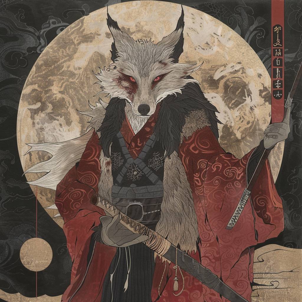 冬の死と再生の日本の狐神