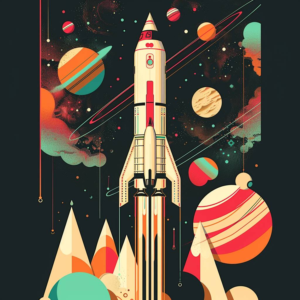 Space travel leaflet design by Petros Afshar --v 6.0