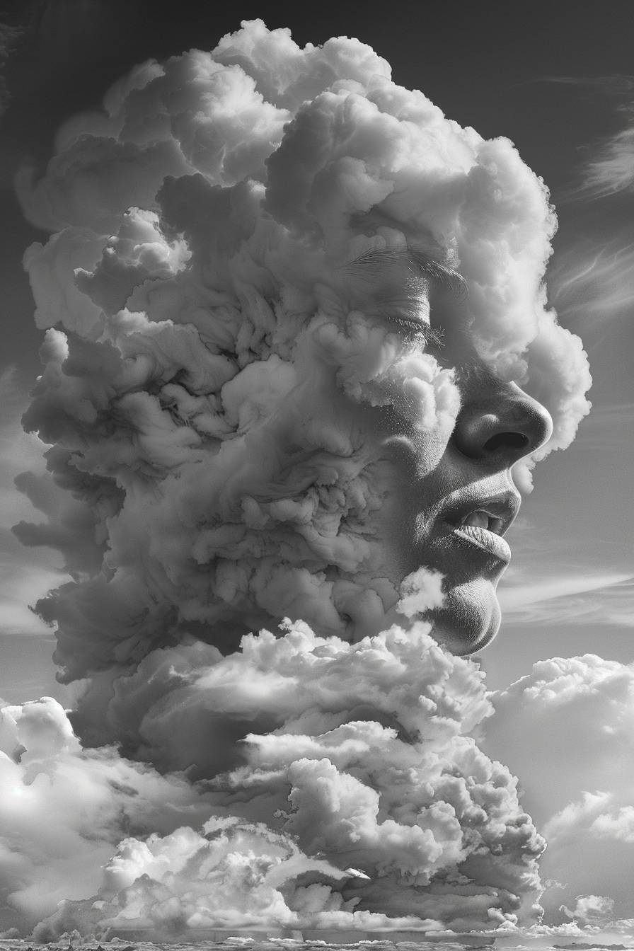 Portrait of cloud being by Jim Kazanjian