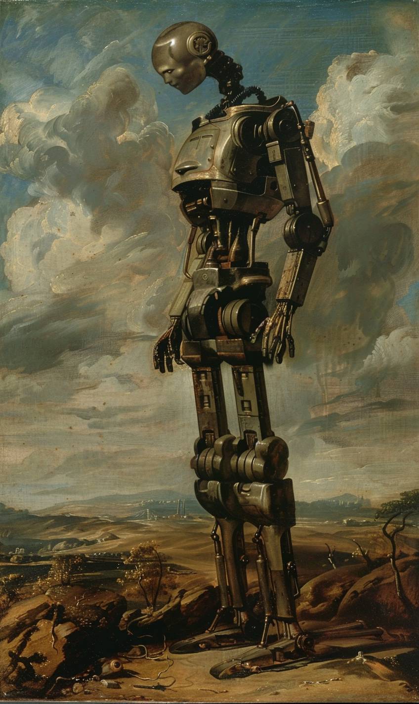 ラファエルの絵画はロボットを描いています