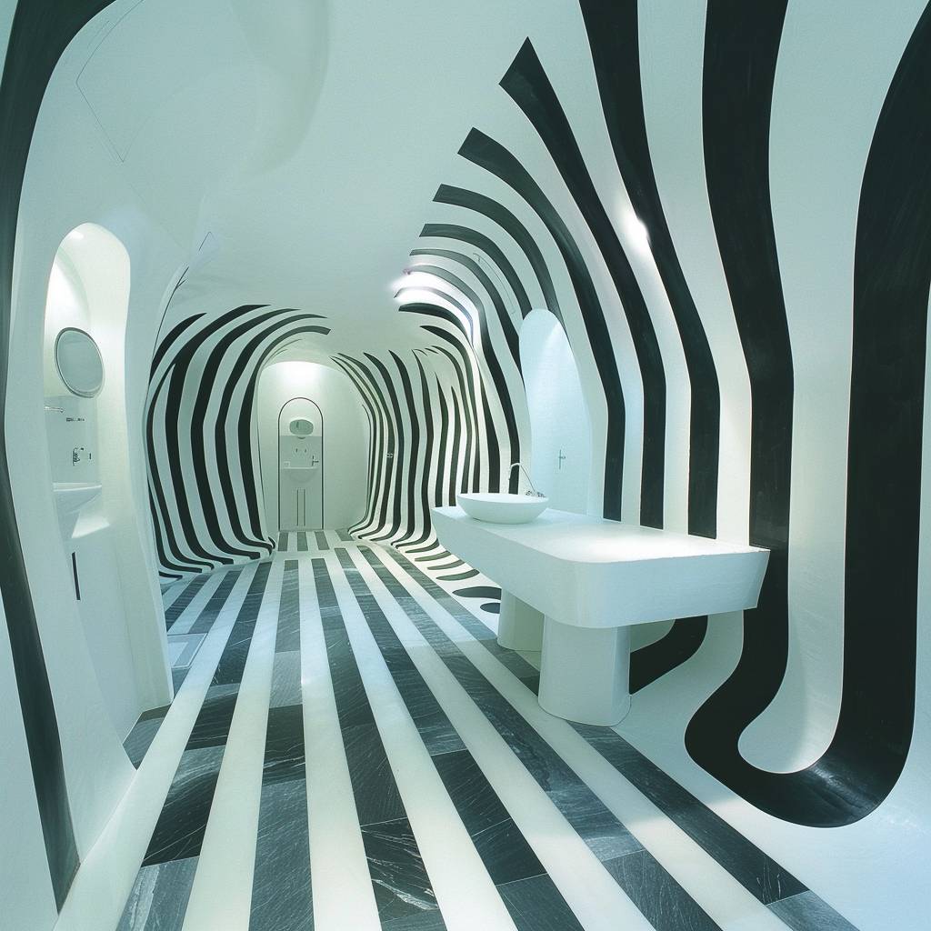 Implant teeth studio interior by Daniel Buren