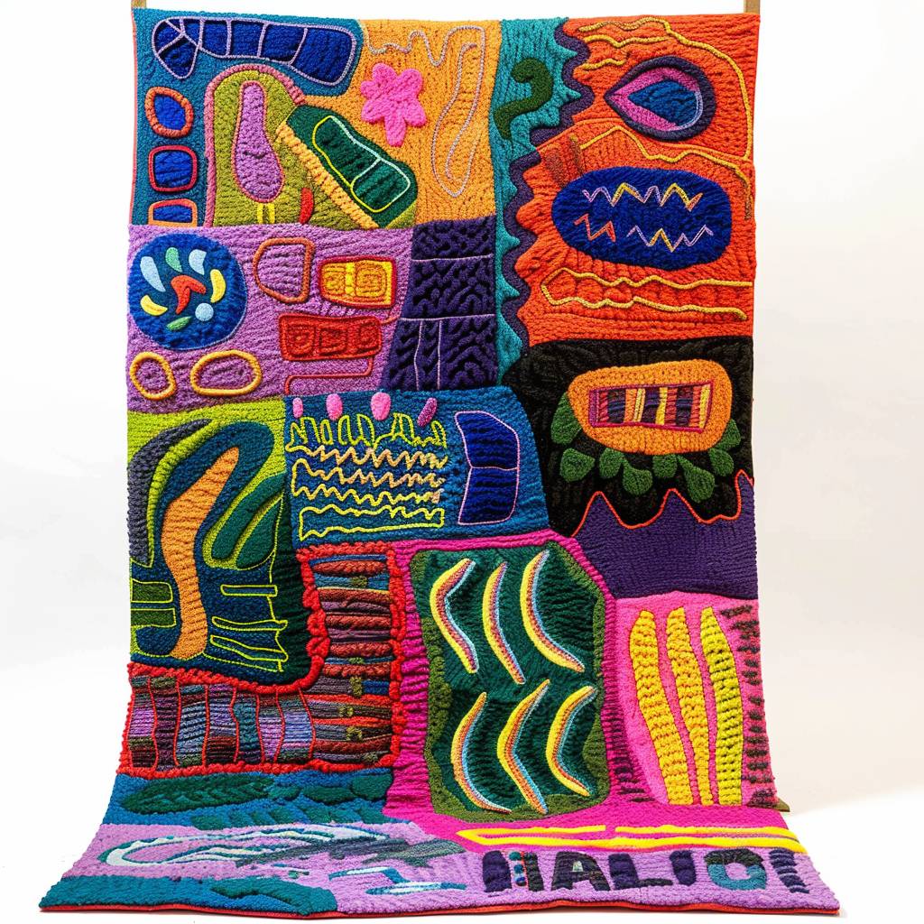 Yinka Iloriによる刺繍カーペット