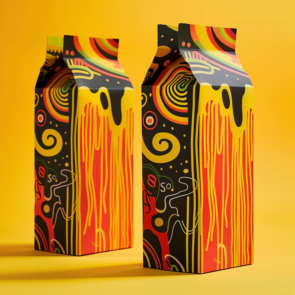 Spaghetti packaging design by Morag Myerscough