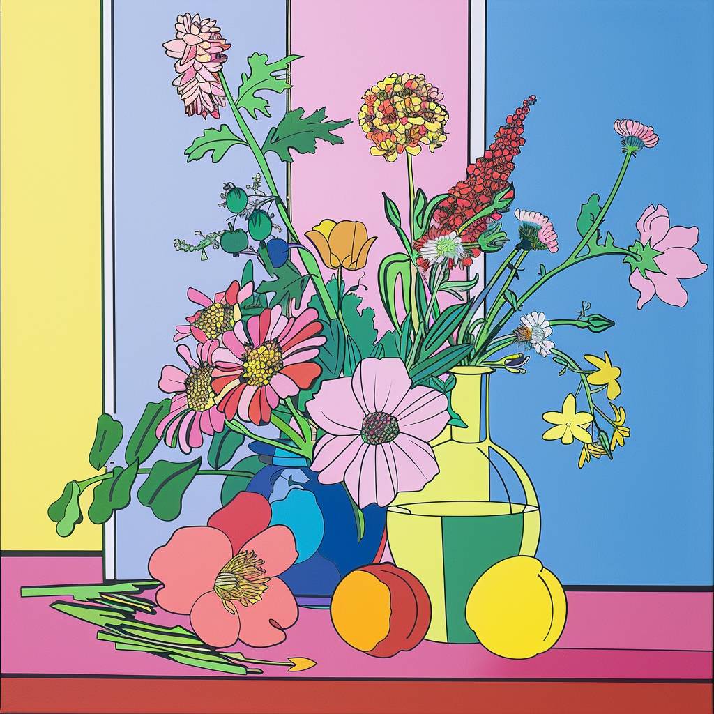 マイケル・クレイグ＝マーティンによる花の静物画