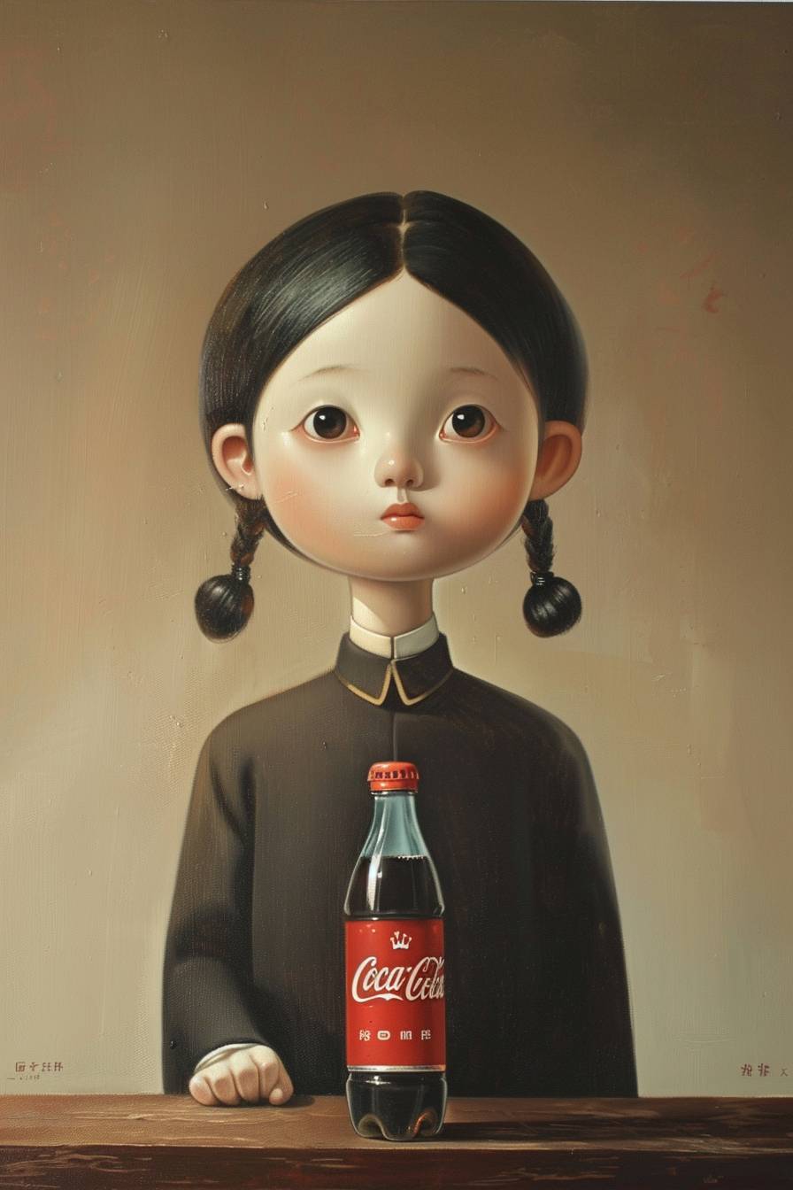 リュウイェによるコカ・コーラの広告