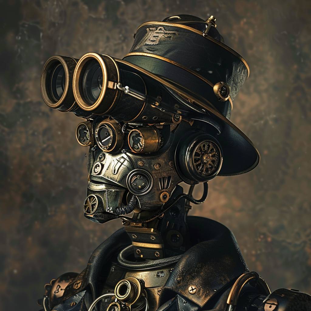 Official portrait of steampunk robot--version 6.0