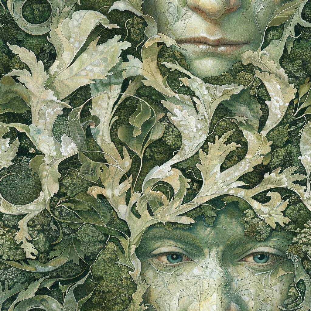 Portrait of Forest Spirit by Carlos Schwabe