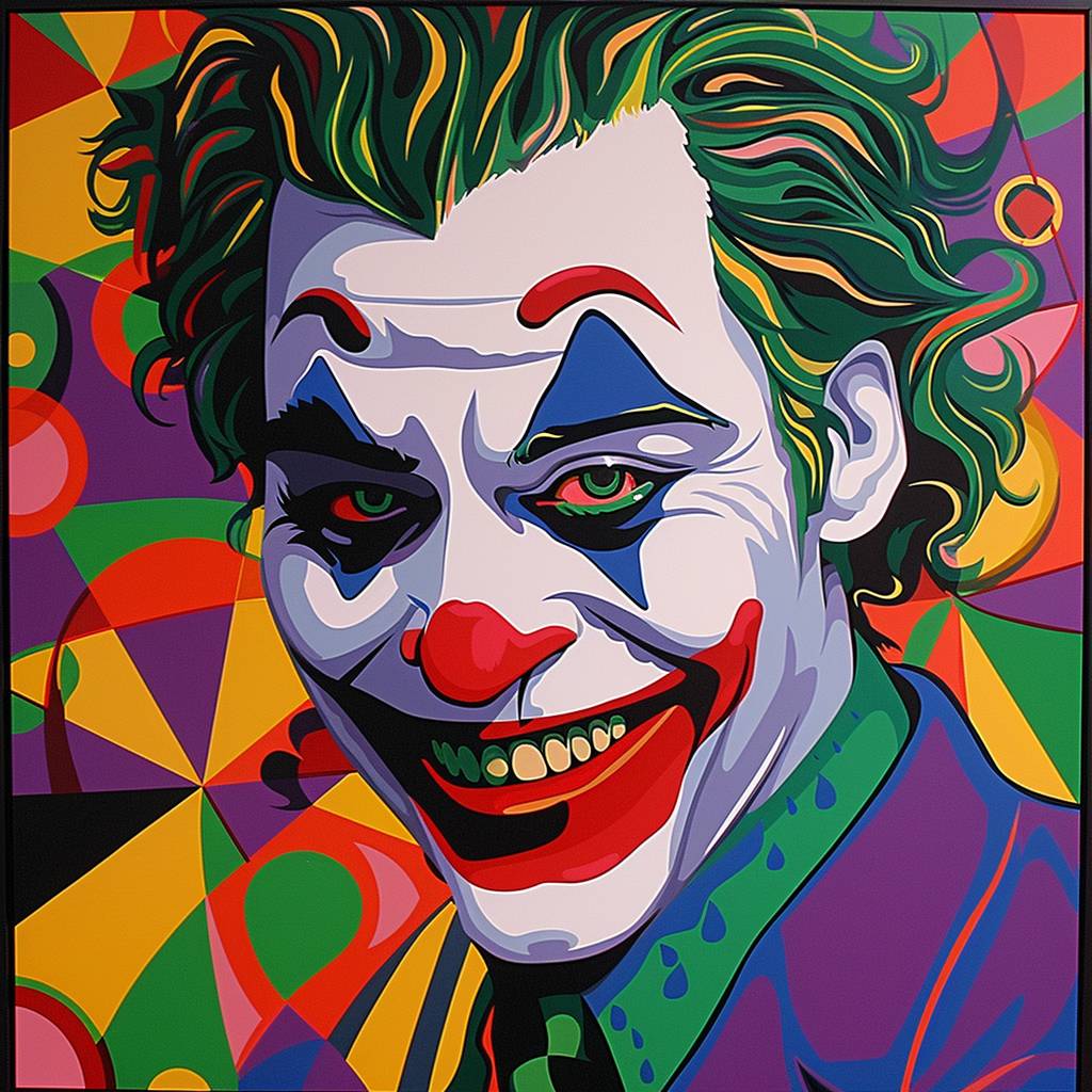 Joker depicted by Howard Arkley