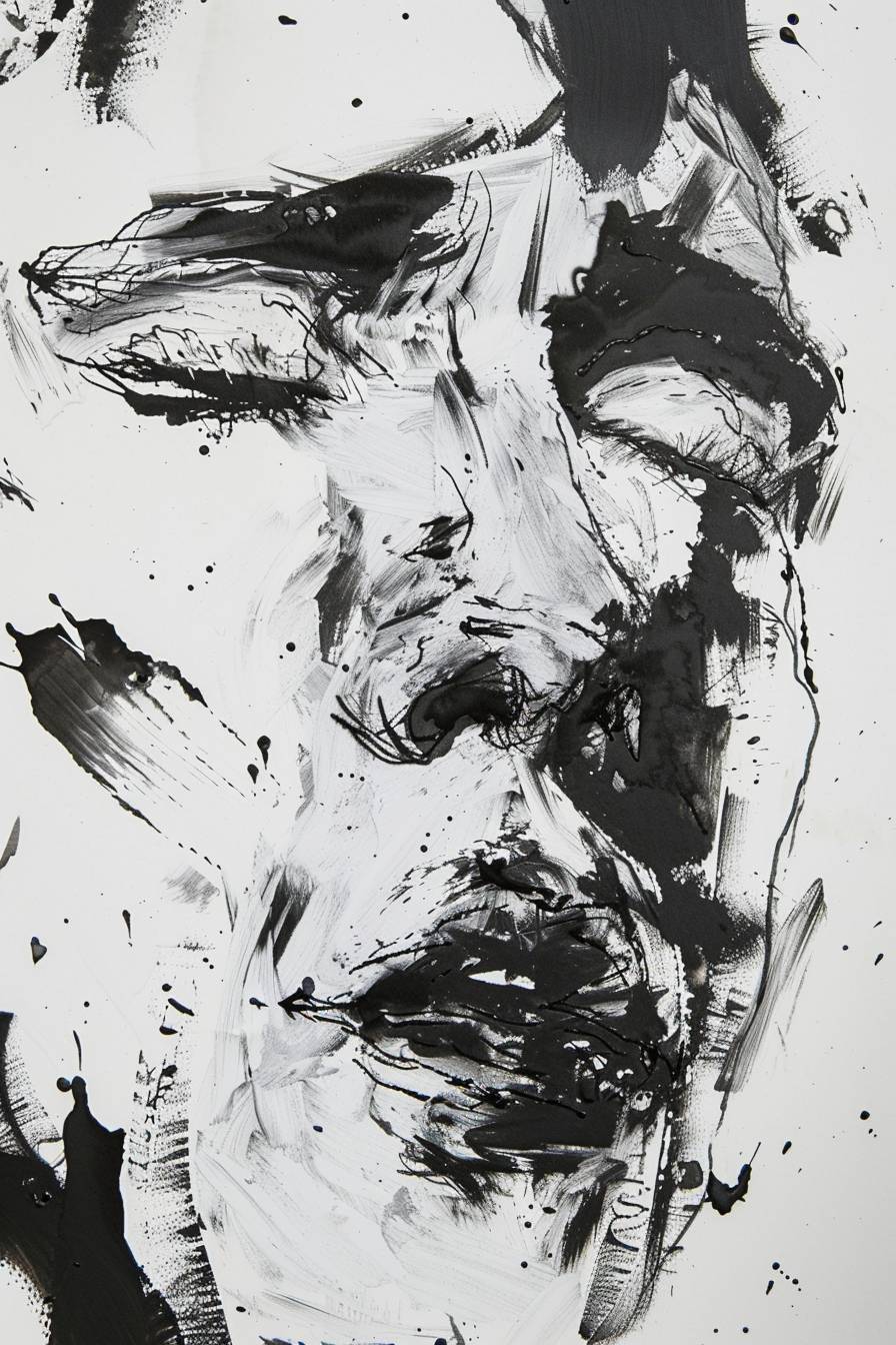 サンドロ・ボッティチェッリによるインクの太い筆での絵画