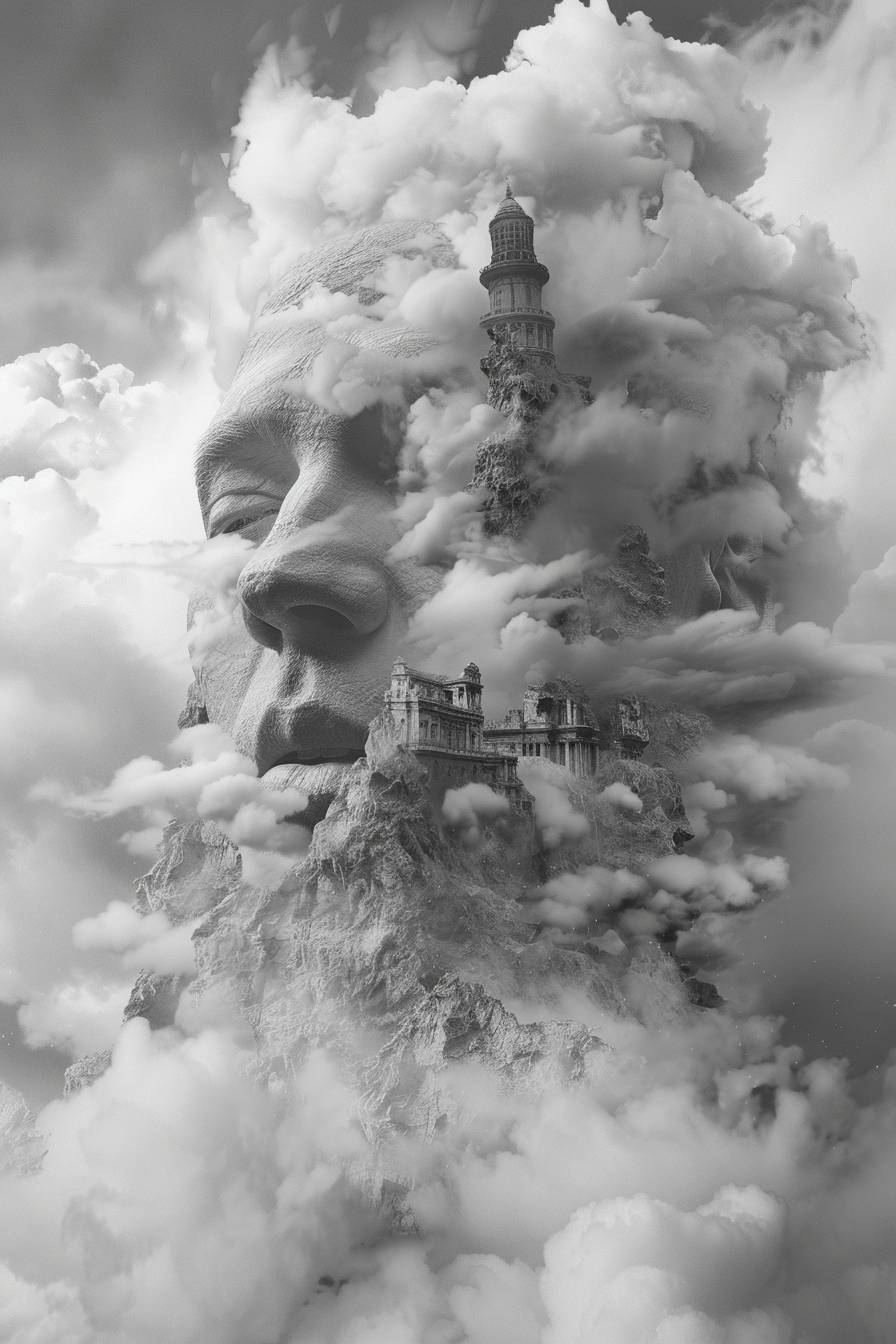 Portrait of cloud being by Jim Kazanjian