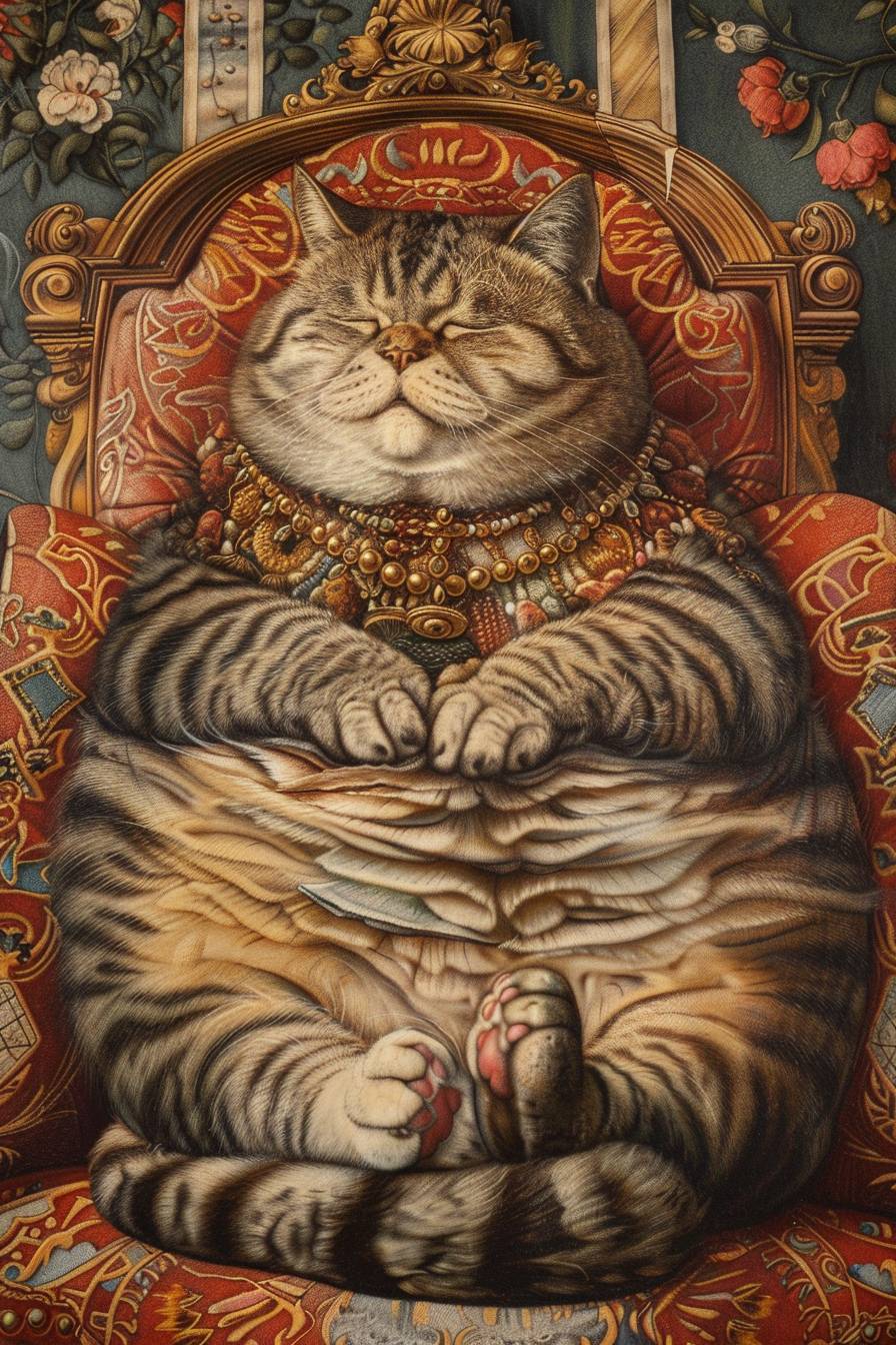 Fatty Pusheen by Carlo Crivelli