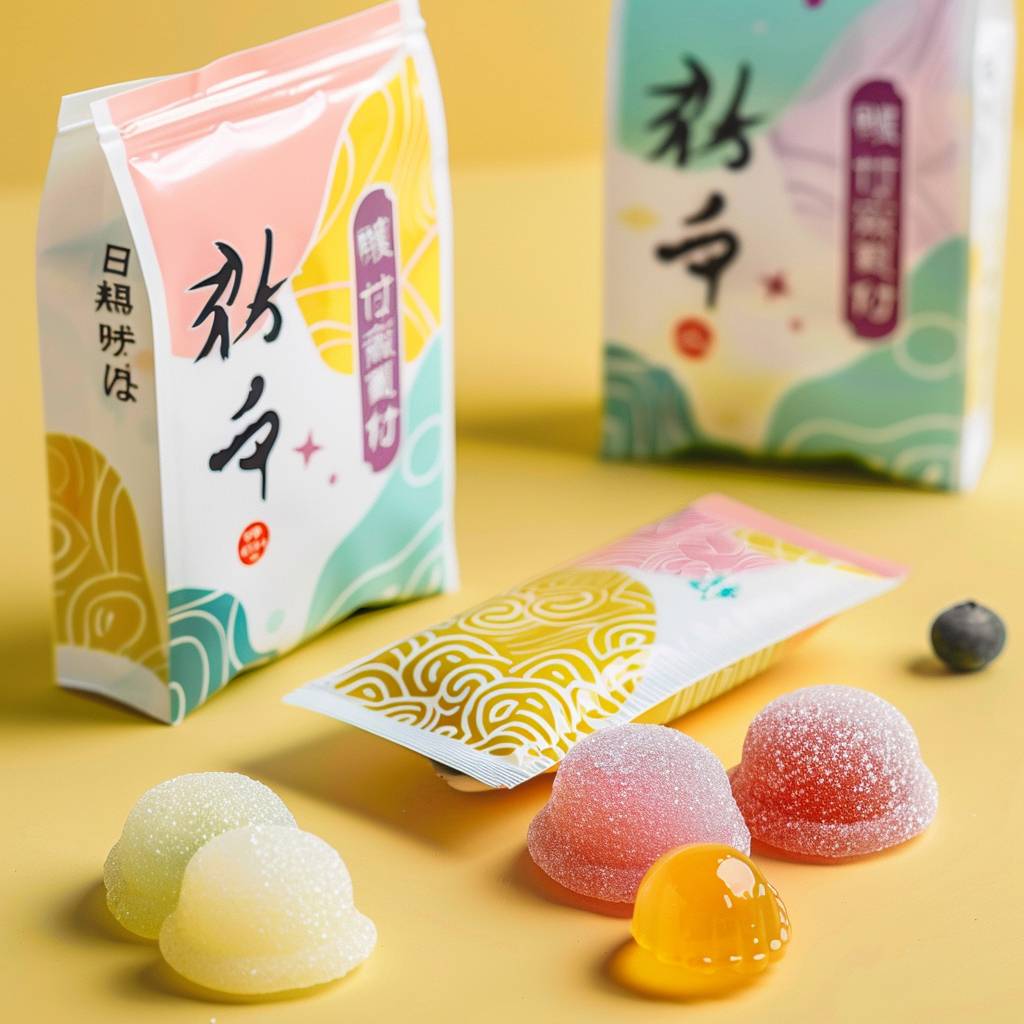 Packaging design for Japanese bubbled soft sweets -- Version 6.0