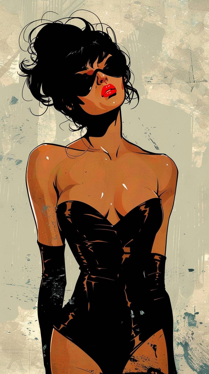 Comic book heroine by Giuseppe Cristiano
