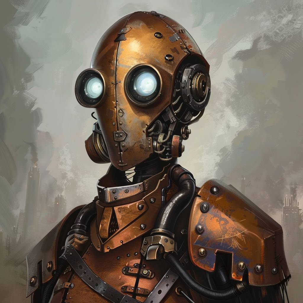 Official portrait of steampunk robot--version 6.0