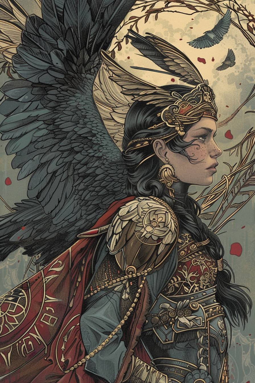 Queen Of Valkyries. Illustration by Aaron Horkey.