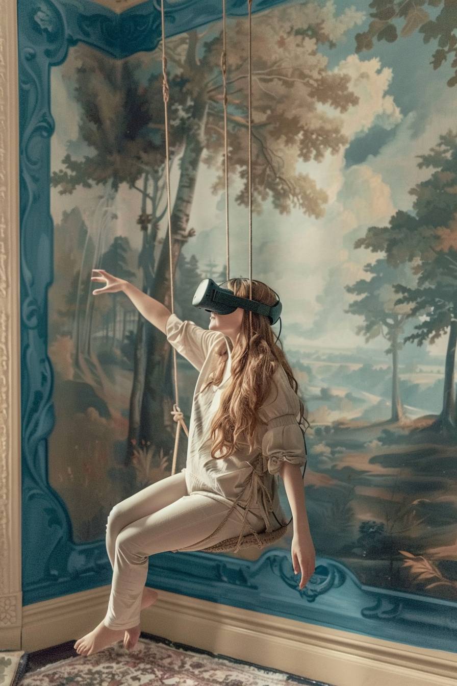 Virtual Reality --Weird 100 --AR 2:3  --Version 6.0