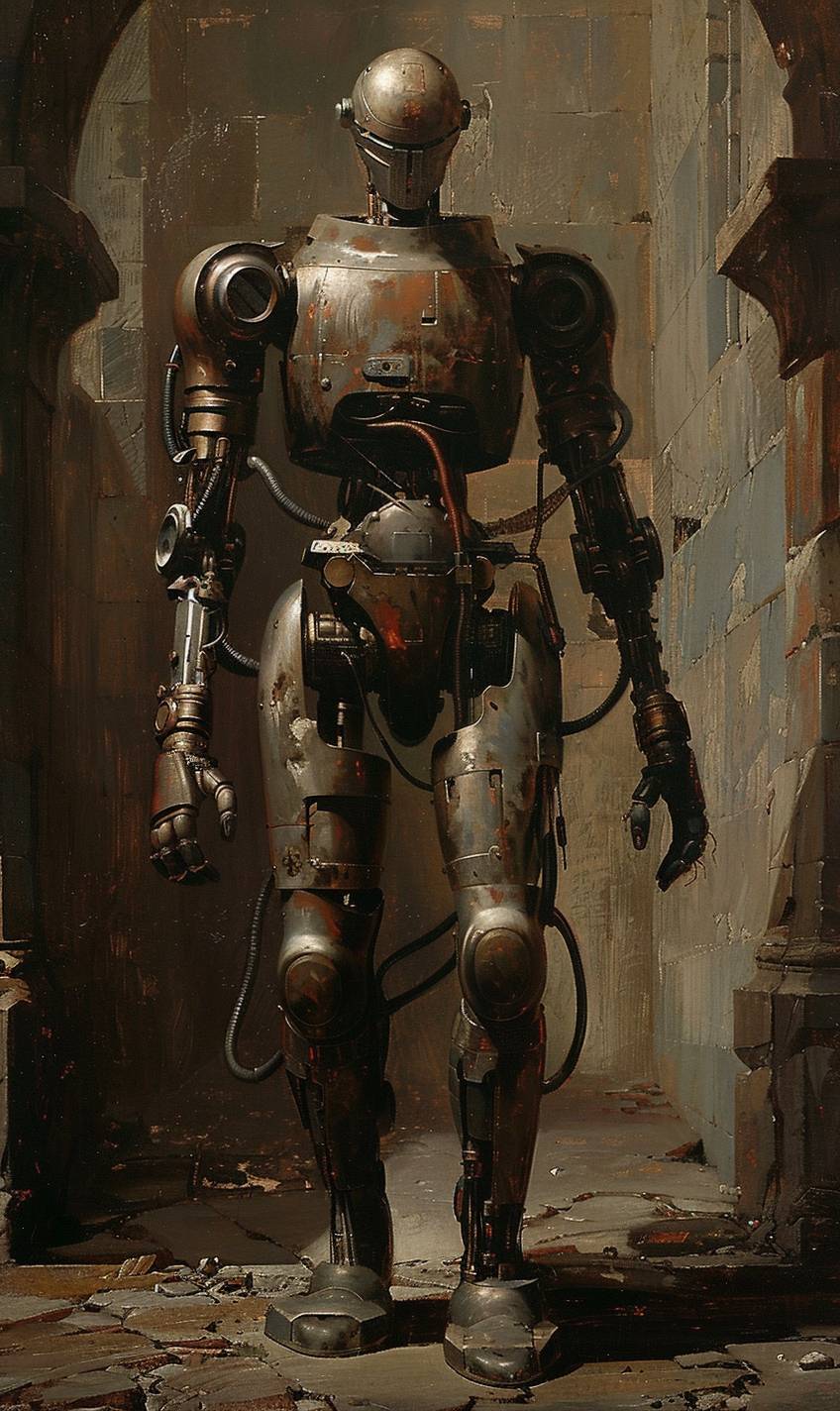 Raphael's painting depicting a robot