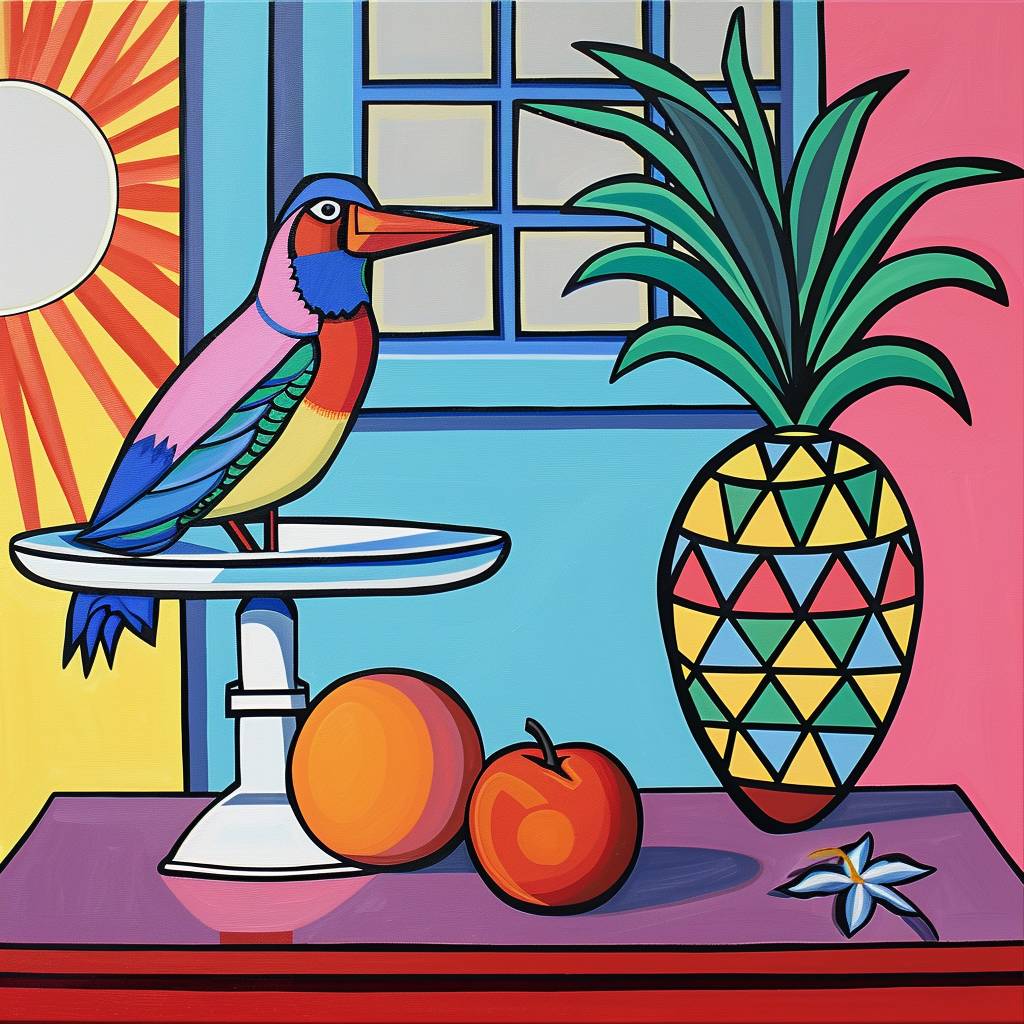 Still Life with Bird by Howard Arkley