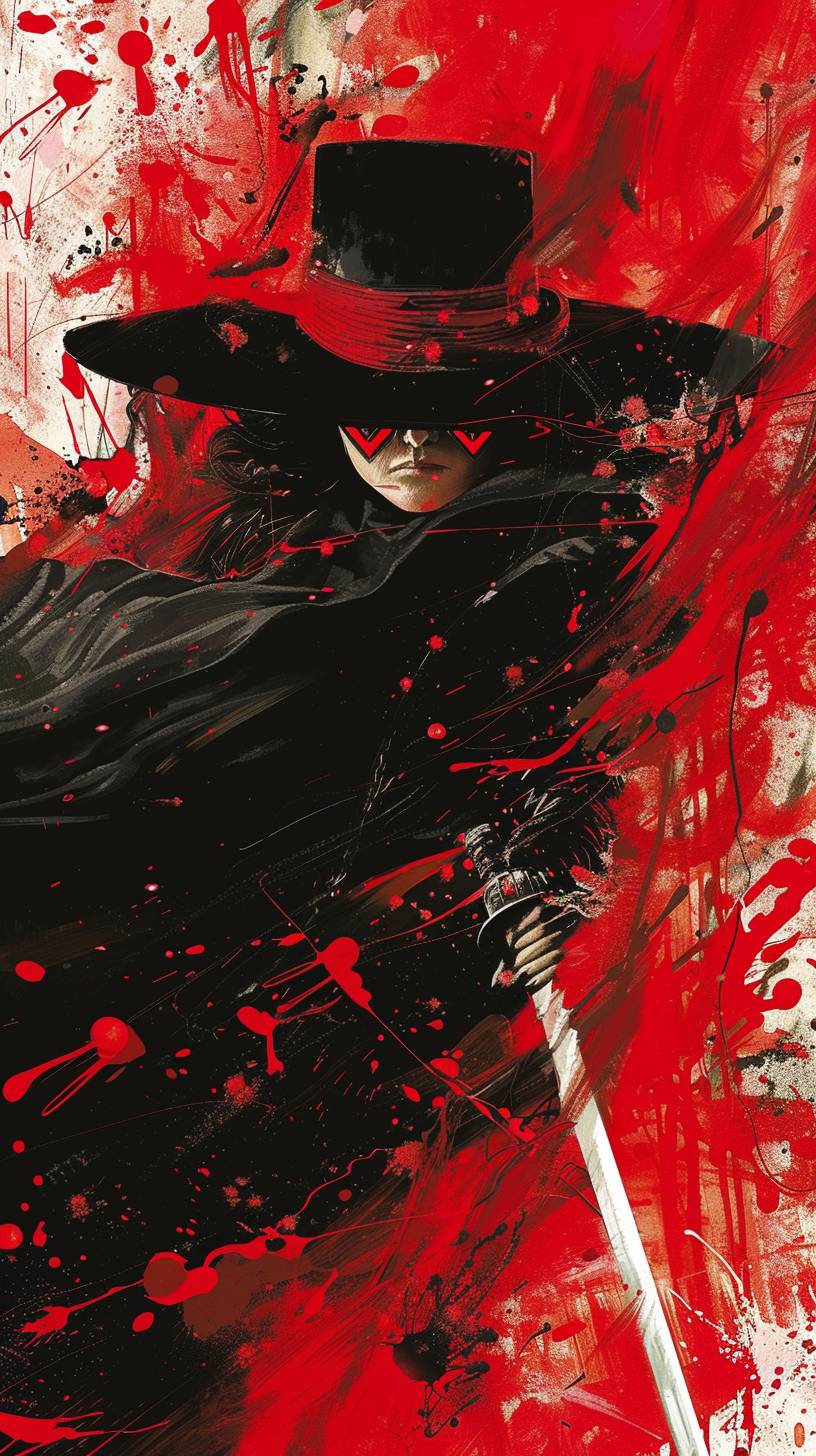 大島美術館で複製された宇宙的影響の変革-大岡幸郎の「Zorro」映画ポスター