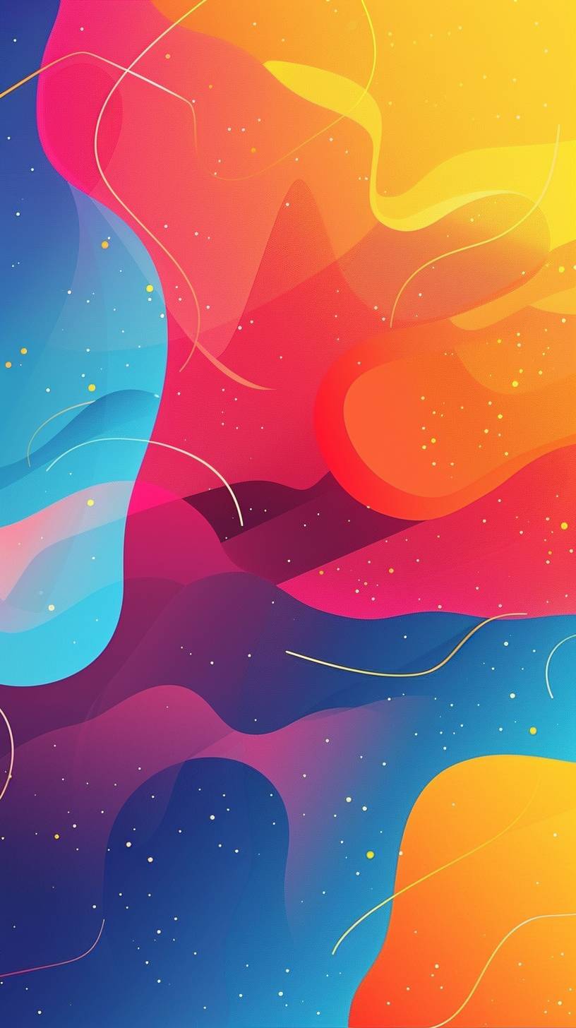 Flat background gradient, colorful, shapeless