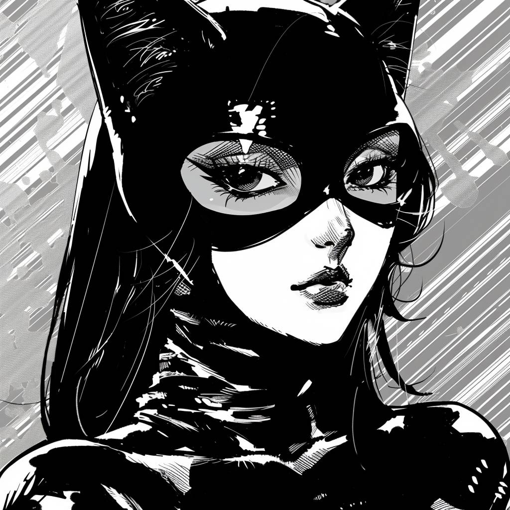 Cat-woman character by Keiichi Tanaami