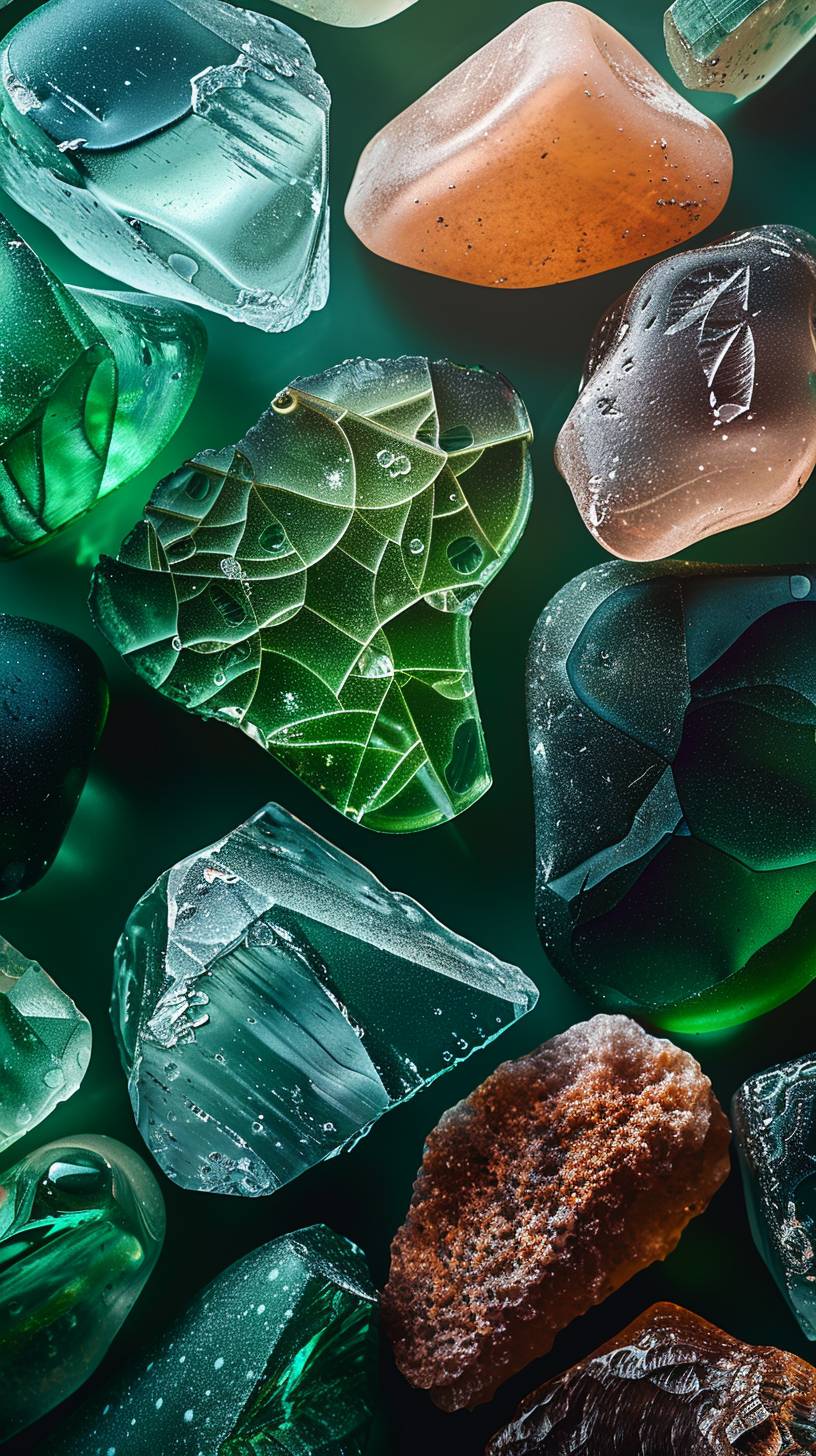 Sea glass photography National Geography Style