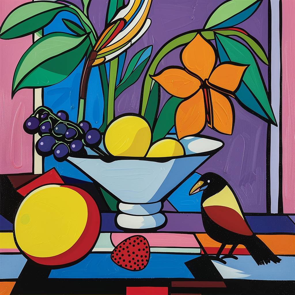 Still Life with Bird by Howard Arkley