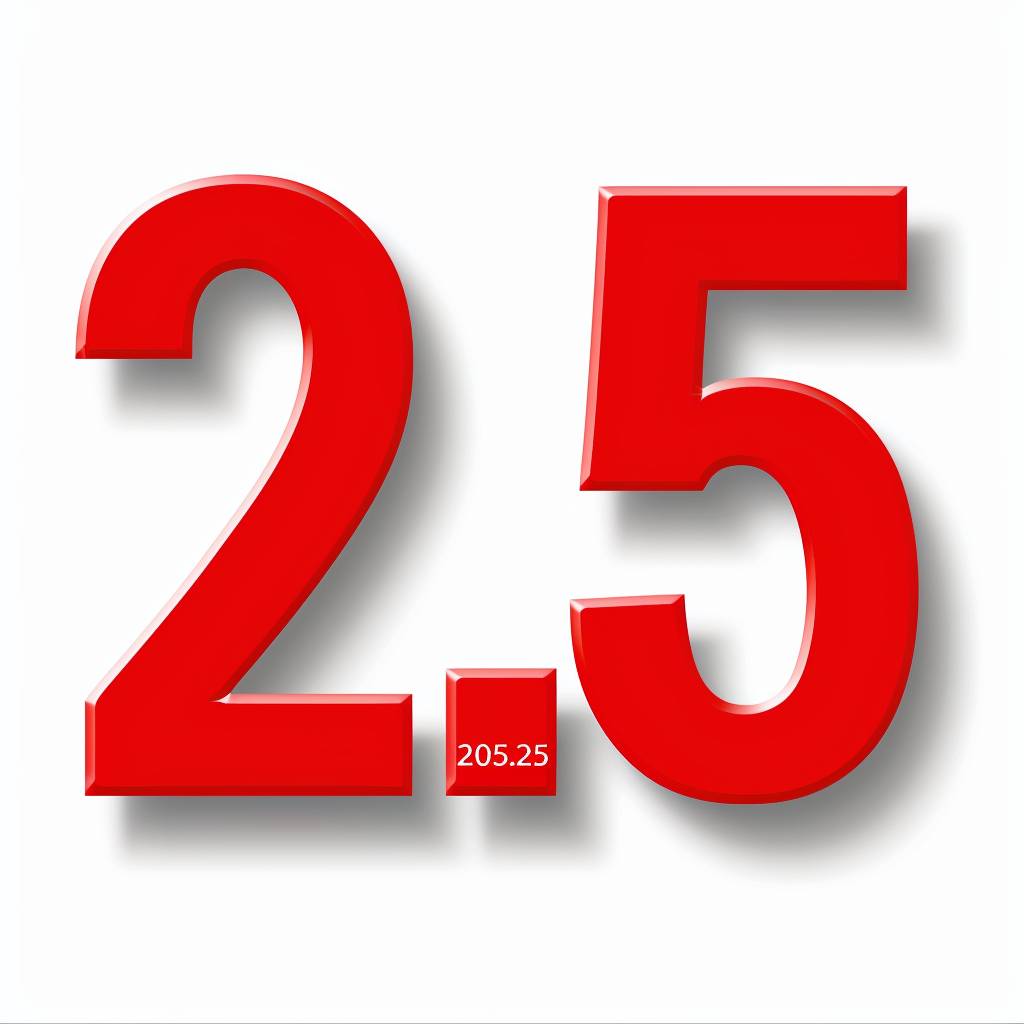 Red text "25.05.25". Red bold condensed font digits