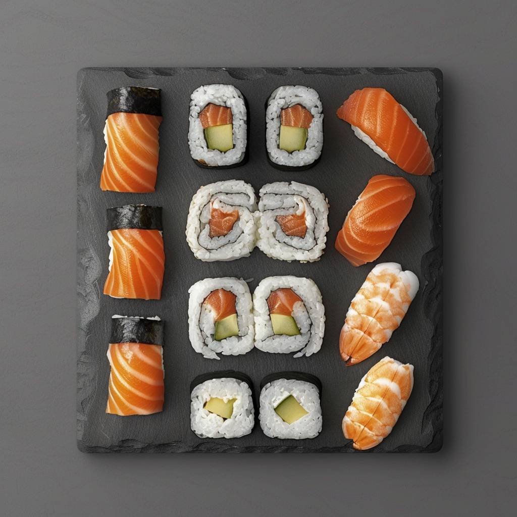 Minimalist Composition Sushi Set